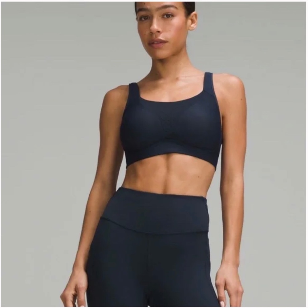 lululemon athletica Dark Navy Scoop Neck Support Sports Bra